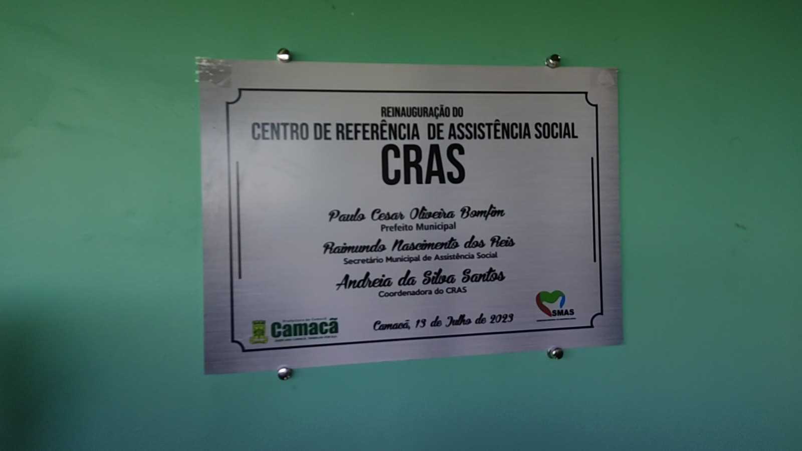 Camacã: Prefeitura reinaugura o novo CRAS